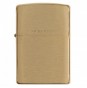 Genuine ZIPPO 204 Brushed Solid Brass Traditional Windproof Lighter